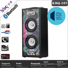 Barbacoa 20 W marquesina luz karaoke bluetooth altavoz reproductor de CD